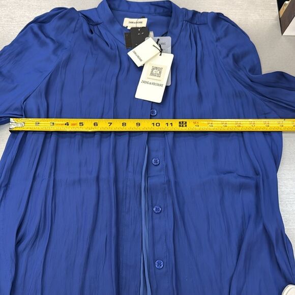 Zadig & Voltaire Royal Blue Blouse - Picture 11 of 11